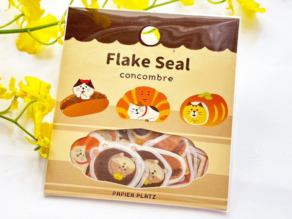 Concombre Japanese Washi Masking Stickers / Seal bits - Bakery