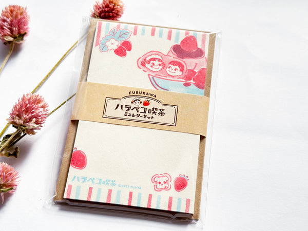 Furukawa Peko-chan Series Mini Letter Set / Strawberry Pudding