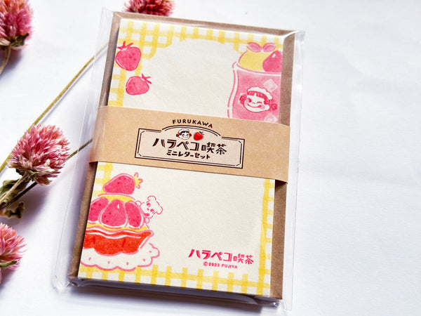 Furukawa Peko-chan Series Mini Letter Set / Strawberry Cream