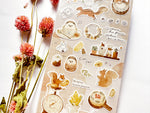 Q-Lia "aimer life" Sheet of Stickers - Hedgehog