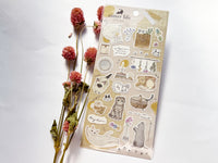 Q-Lia "aimer life" Sheet of Stickers - Kitten