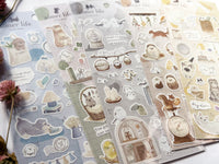 Q-Lia "aimer life" Sheet of Stickers - Long-tailed Tit