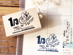 Nonnlala Original Post Seal Rubber Stamp - Merci