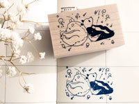 Nonnlala Original Rubber Stamp - Polar Bear & Panda