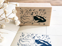 Nonnlala Original Rubber Stamp - Polar Bear & Panda