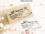 Nonnlala Original Polar Bear Rubber Stamp - Happiness 365