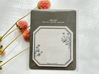 Die-Cut Botanical Glassine Paper Sticky Notes - Chamomile