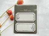 Die-Cut Botanical Glassine Paper Sticky Notes - Chamomile