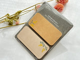 Die-Cut Botanical Kraft Paper Sticky Notes - Mimosa