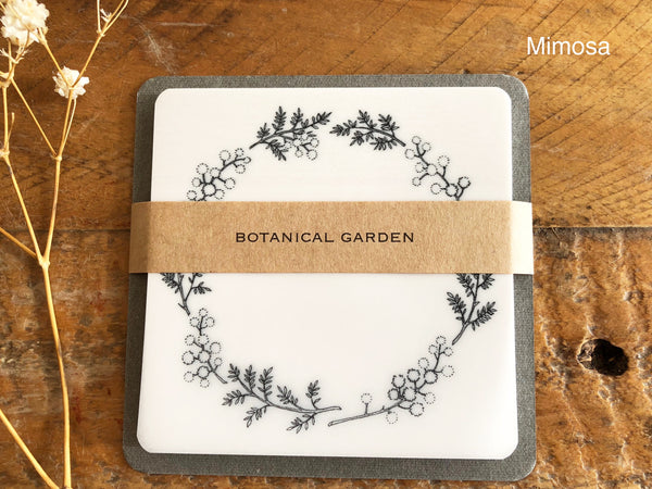 Botanical Glassine Paper Sticky Notes - Mimosa