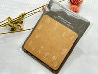 Die-Cut Botanical Kraft Paper Sticky Notes - Spring Fields