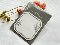 Die-Cut Botanical Glassine Paper Sticky Notes - Chamomile