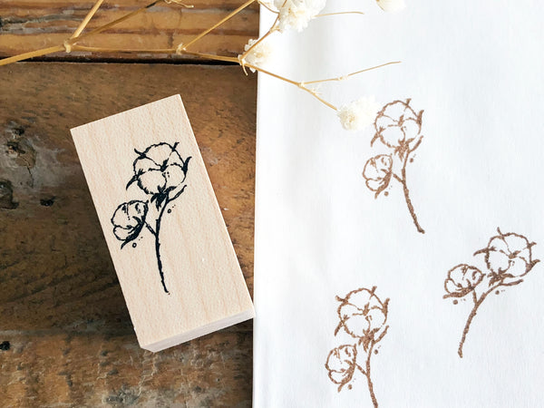 Nonnlala Original Rubber Stamp - Cotton Flower