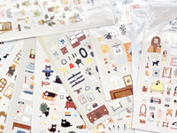 Suatelier Sheet of Sticker / Cafe Blue