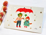 Aiko Fukawa Foil Postcard - Raindrops
