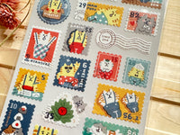 Gorogoro Nyansuke Stamp-like Sheet of Stickers
