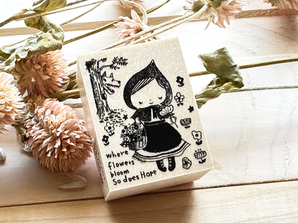 Kubominoki Original Rubber Stamp / Little Red Riding Hood