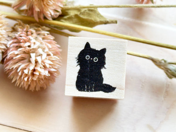 Kubominoki Original Rubber Stamp - Cat