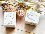 Kubominoki Original Rubber Stamp - Cat