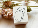 Kubominoki Original Rubber Stamp - Cat