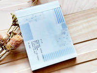 YOHAKU x CHECK&STRIPE Notepad / YC-020 Winter Stars (フユノホシ)