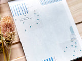 YOHAKU x CHECK&STRIPE Notepad / YC-020 Winter Stars (フユノホシ)