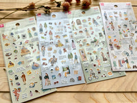 "Temps Fevori" Sheet of Stickers / 01 Shopping