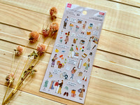 "Temps Fevori" Sheet of Stickers / 01 Shopping