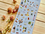 "Temps Fevori" Sheet of Stickers / 03 Going Out