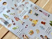 "Temps Fevori" Sheet of Stickers / 03 Going Out