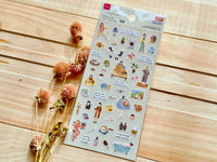 "Temps Fevori" Sheet of Stickers / 04 At Home