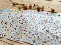 "Little Kitchen" Sheet of Stickers / Coffee Shop