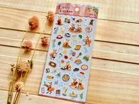 "Little Kitchen" Sheet of Stickers / Coffee Shop