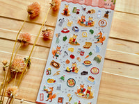 "Little Kitchen" Sheet of Stickers / Coffee Shop