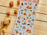 "Little Kitchen" Sheet of Stickers / Coffee Shop