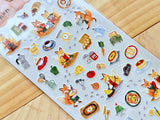 "Little Kitchen" Sheet of Stickers / Coffee Shop