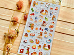 "Little Kitchen" Sheet of Stickers / Cake Shop