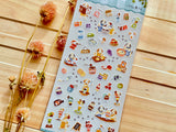 "Little Kitchen" Sheet of Stickers / Parfait Shop