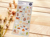 Sheet of Stickers /  Outdoor Bear