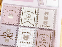 Stamp-like Bear Stickers