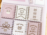 Stamp-like Bear Stickers