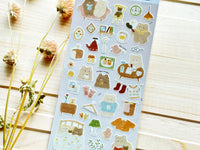 Sheet of Stickers /  Indoor Bear