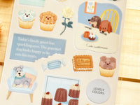 Sheet of Stickers /  Teatime with Dogs