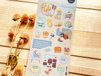 Sheet of Stickers /  Teatime with Dogs