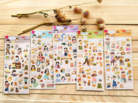 "toi-et-moi" Sheet of Stickers / eating