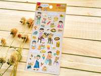 "toi-et-moi" Sheet of Stickers / eating