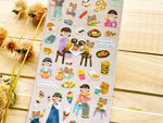 "toi-et-moi" Sheet of Stickers / eating