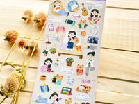 "toi-et-moi" Sheet of Stickers / home