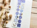 Sheet of Glossy Sticker - Lueur Doree Etoile