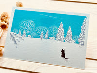 Tabineko Postcard - Winter